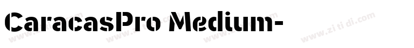 CaracasPro Medium字体转换